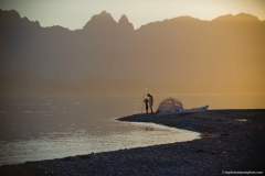 IH dad, son tent and kayak sunset 9x6