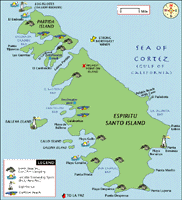 Espiritu Santo Island Map